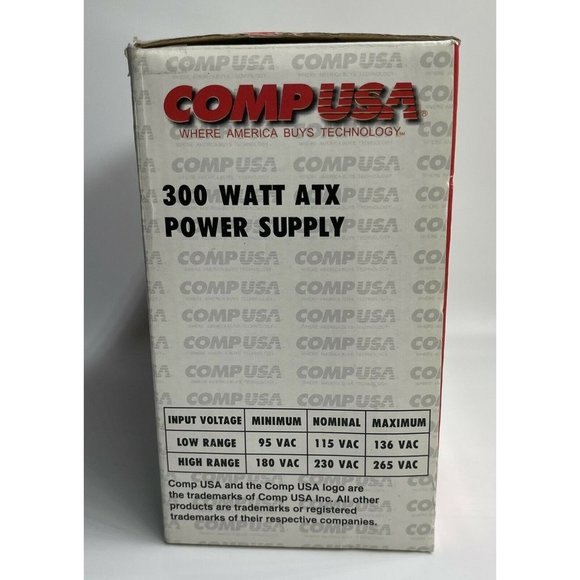 Comp usa 300 watt atx power supply sku283769 - Picture 3 of 4